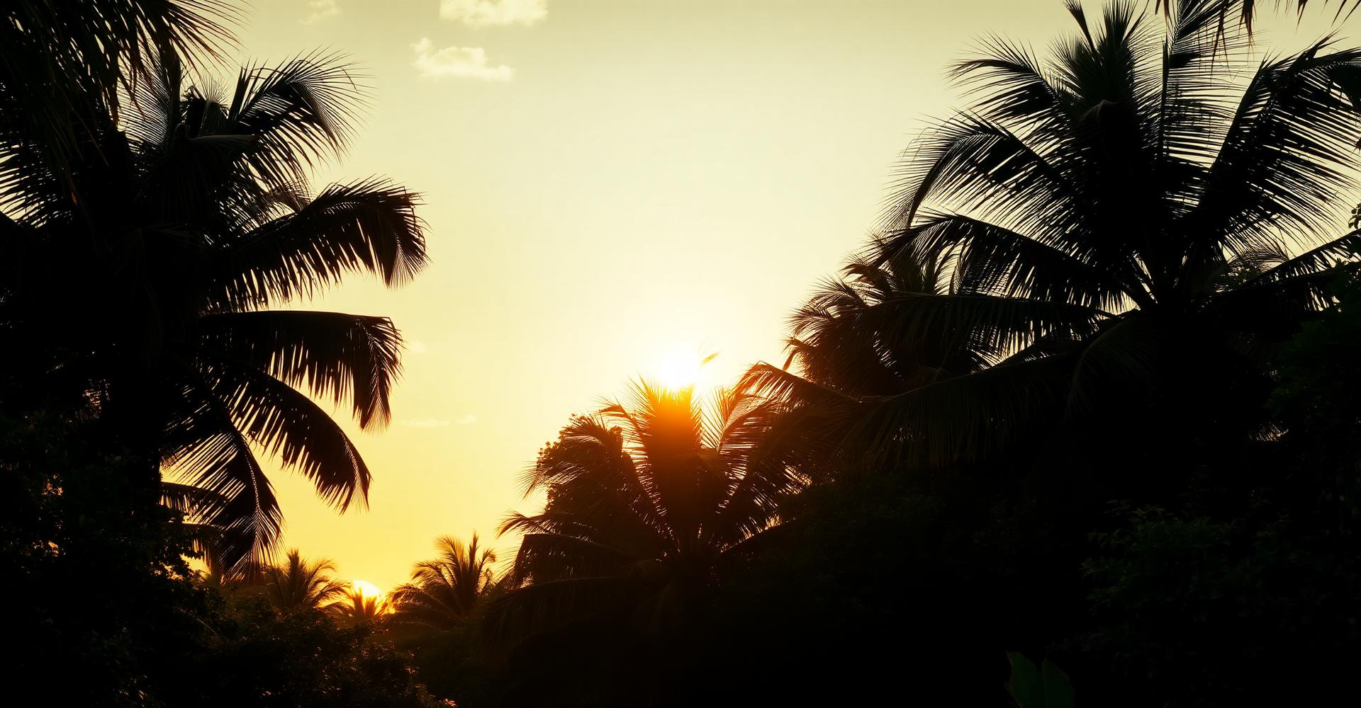Selva al atardecer
